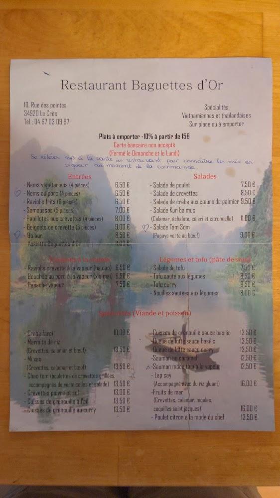 Les Baguettes d'Or - Menu Image 4